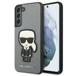 Etui KARL LAGERFELD Samsung Galaxy S22 Plus Saffiano Ikonik Karl`s Patch Srebrny Hardcase